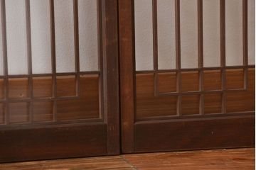 古民具・骨董　書院戸2枚セット(2)