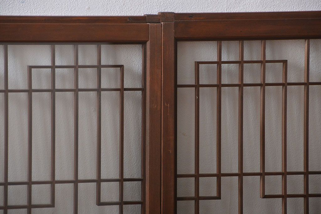 古民具・骨董　書院戸2枚セット(2)