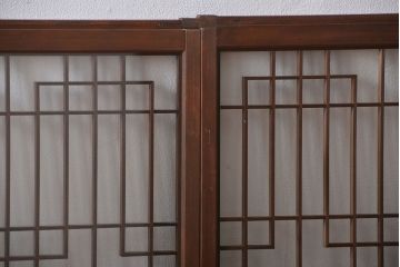 古民具・骨董　書院戸2枚セット(2)