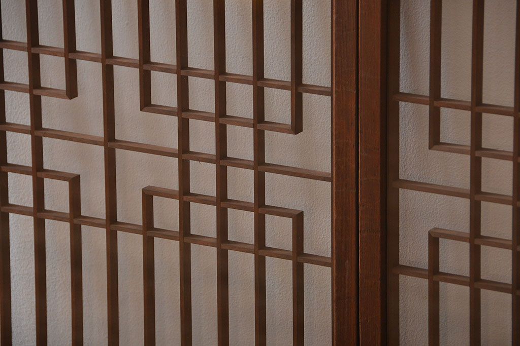 古民具・骨董　書院戸2枚セット(2)