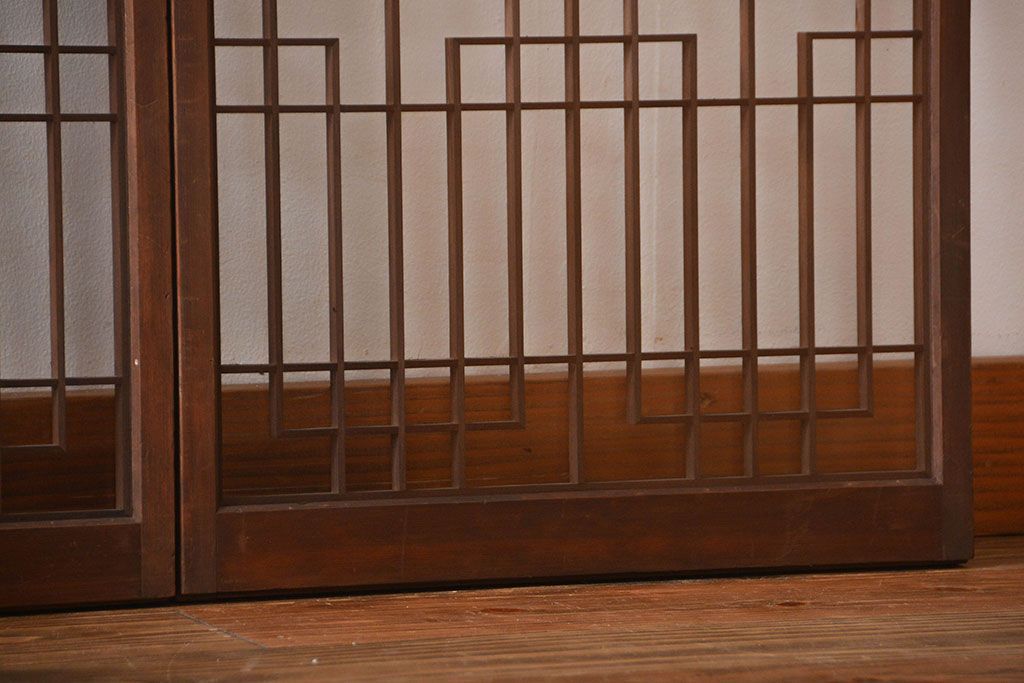 古民具・骨董　書院戸2枚セット(2)