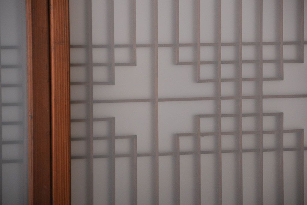 古民具・骨董　書院戸2枚セット(2)