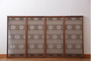 古民具・骨董　書院戸4枚セット(1)