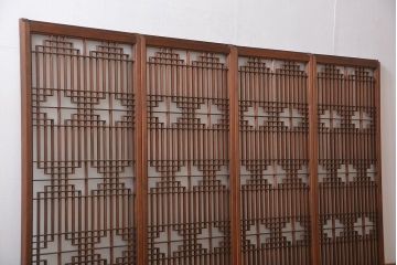 古民具・骨董　書院戸4枚セット(1)