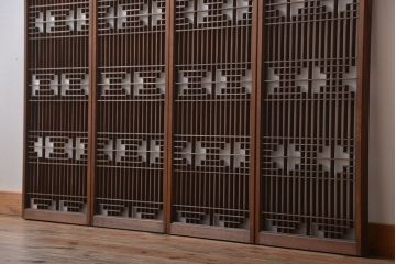 古民具・骨董　書院戸4枚セット(1)