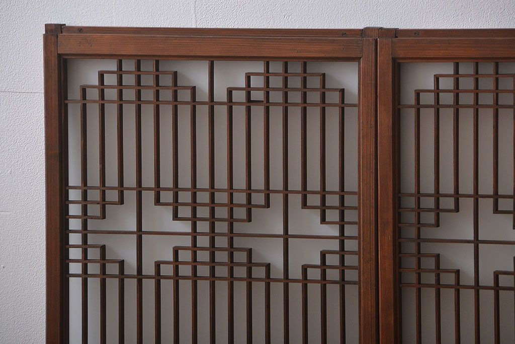 古民具・骨董　書院戸4枚セット(1)