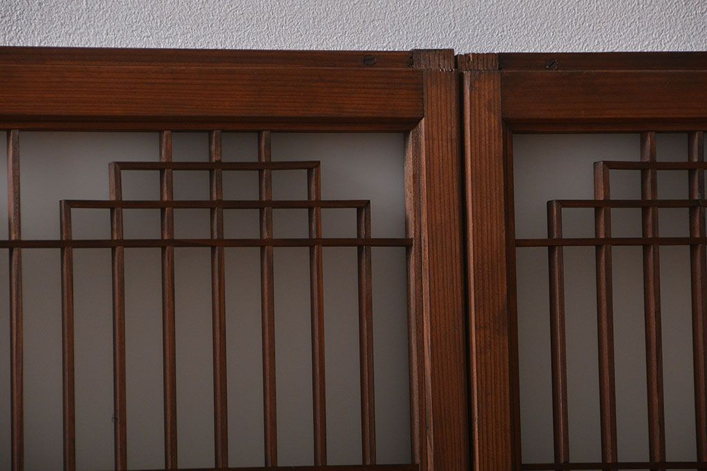 古民具・骨董　書院戸4枚セット(1)