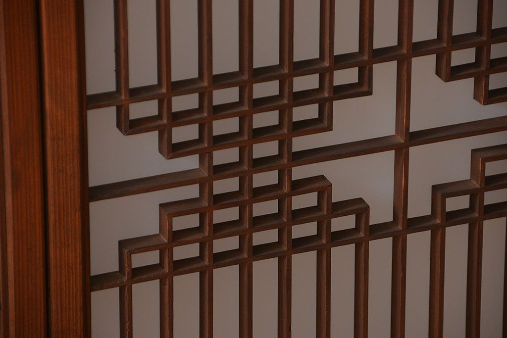 古民具・骨董　書院戸4枚セット(1)