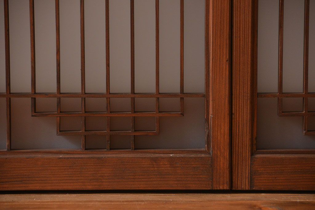 古民具・骨董　書院戸4枚セット(1)