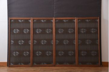 古民具・骨董　書院戸4枚セット(1)