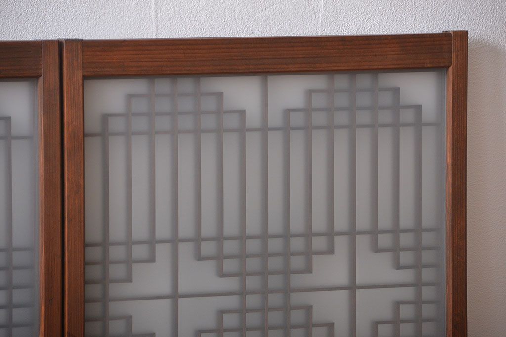 古民具・骨董　書院戸4枚セット(1)