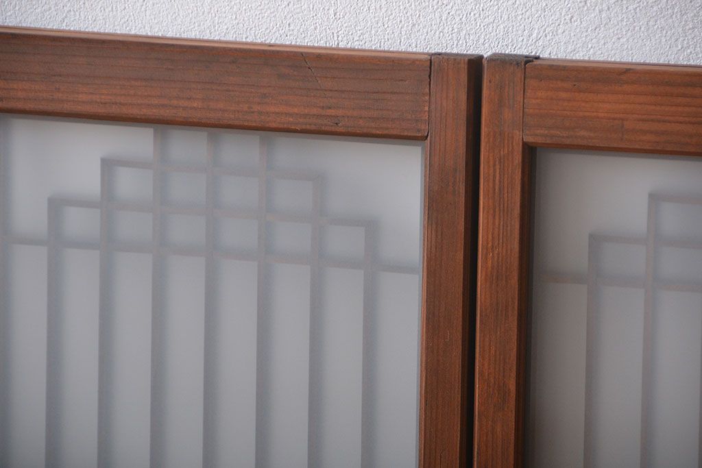 古民具・骨董　書院戸4枚セット(1)