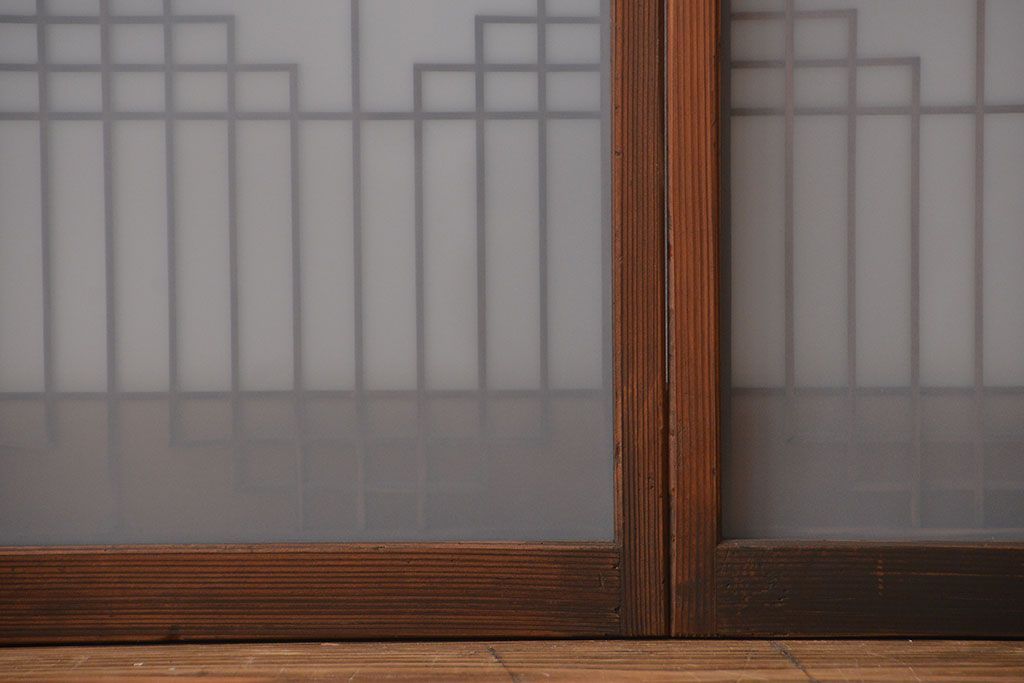 古民具・骨董　書院戸4枚セット(1)