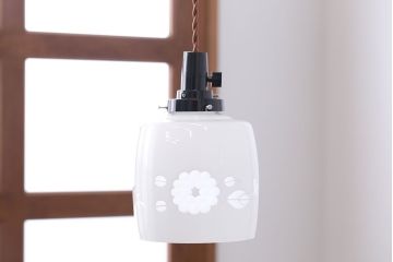 昭和レトロ　かわいい和製アンティーク電笠(1)