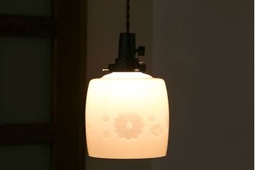 昭和レトロ　かわいい和製アンティーク電笠(1)