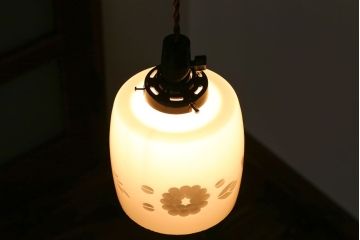 昭和レトロ　かわいい和製アンティーク電笠(1)