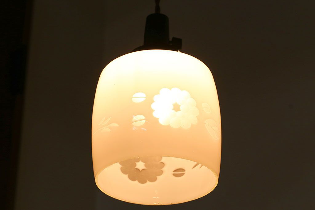 昭和レトロ　かわいい和製アンティーク電笠(1)