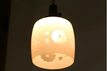 昭和レトロ　かわいい和製アンティーク電笠(1)