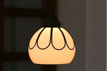 大正ロマン　金具の素敵な電笠