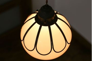 大正ロマン　金具の素敵な電笠