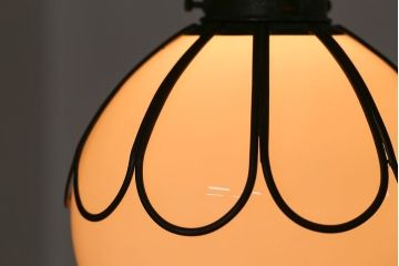 大正ロマン　金具の素敵な電笠