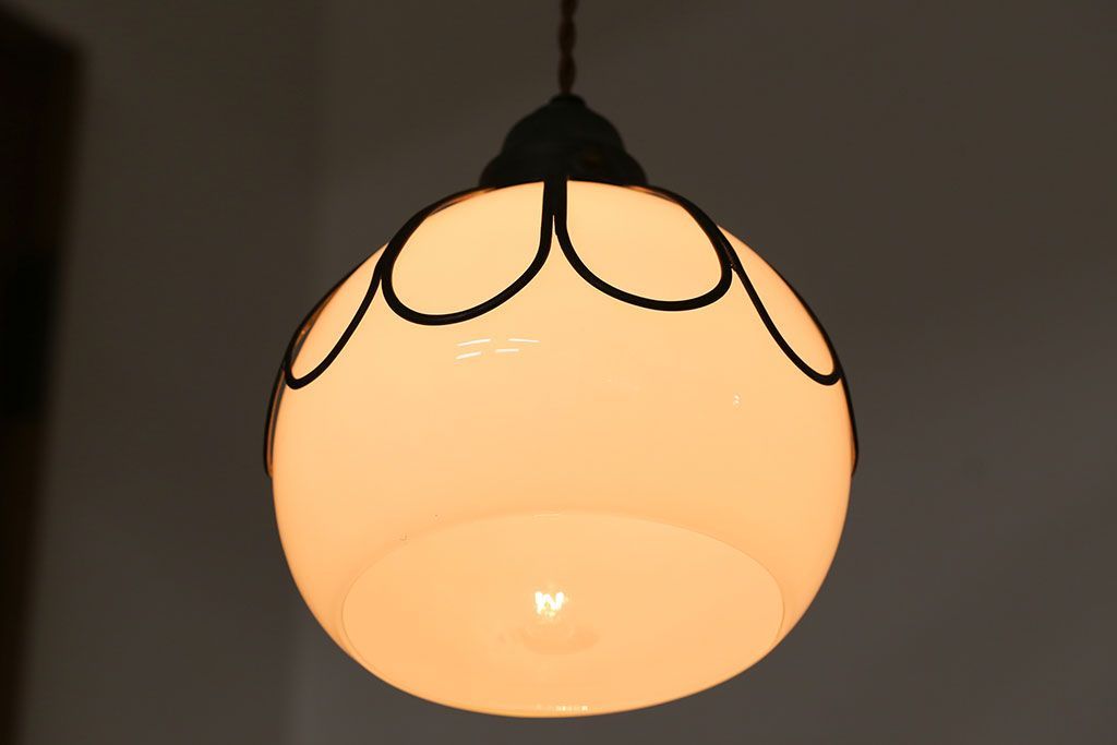 大正ロマン　金具の素敵な電笠