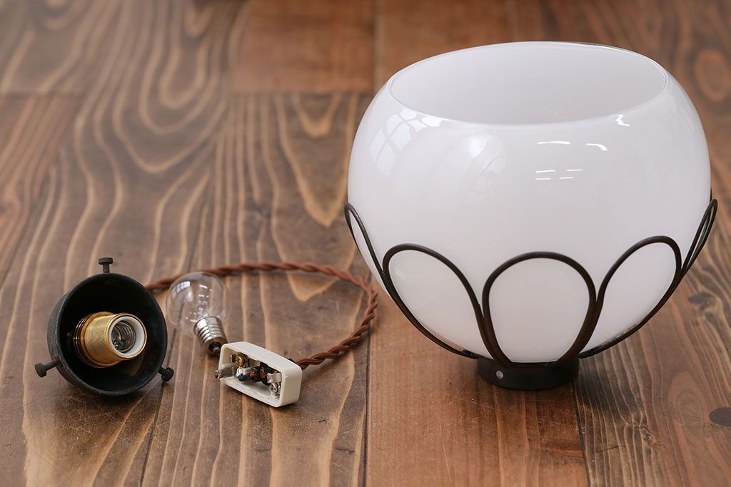 大正ロマン　金具の素敵な電笠