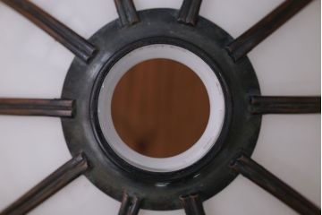 大正ロマン　金具の素敵な電笠