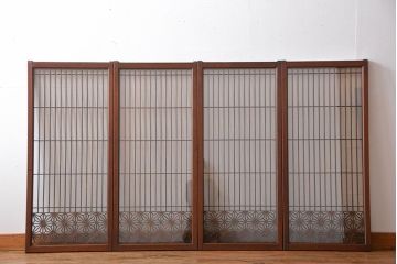古民具・骨董　書院戸4枚セット(2)