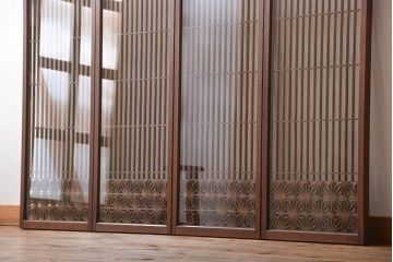 古民具・骨董　書院戸4枚セット(2)