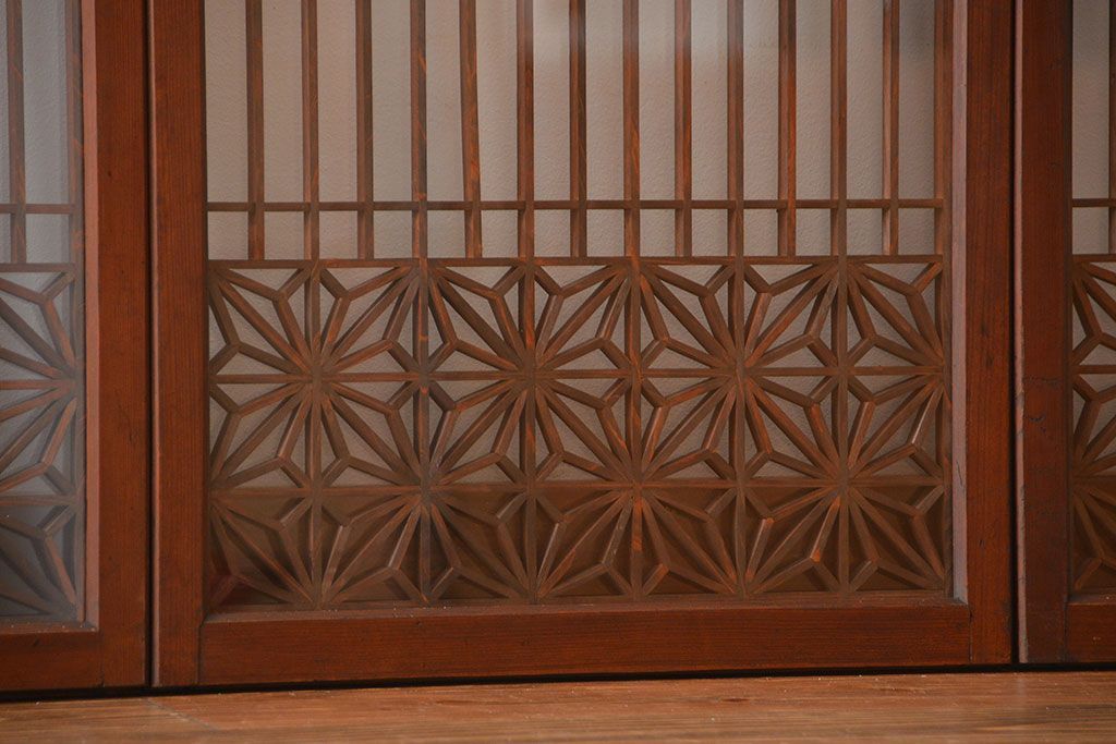 古民具・骨董　書院戸4枚セット(2)