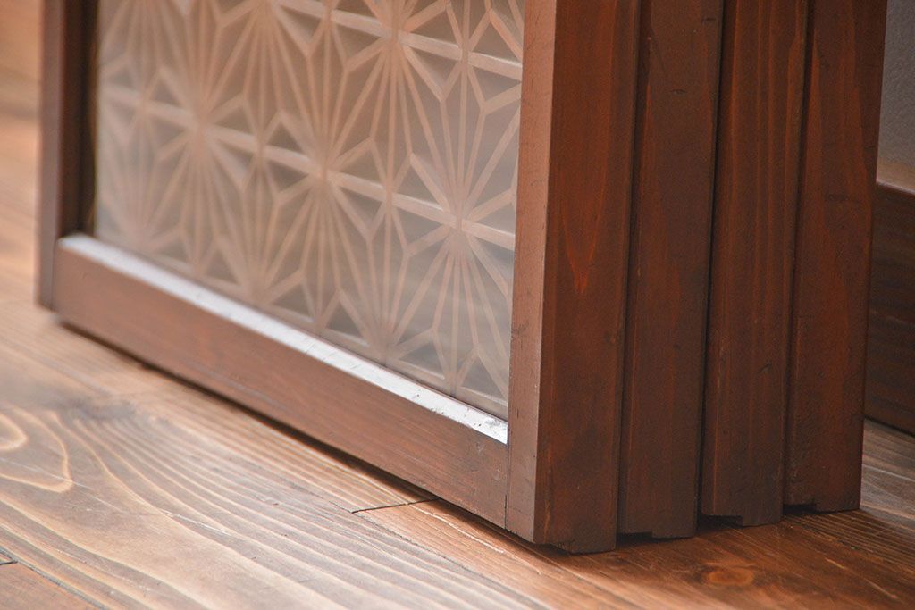 古民具・骨董　書院戸4枚セット(2)