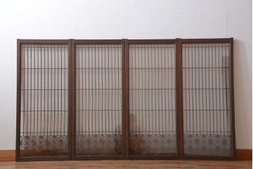 古民具・骨董　書院戸4枚セット(2)