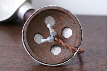 昭和レトロ　アルミシェード卓上スタンドランプ