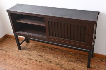 アンティーク家具　古民具・骨董　脚付き!六尺　水屋箪笥サイドボード