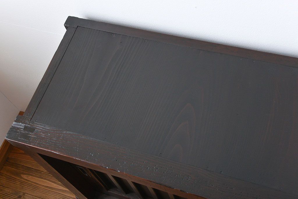 アンティーク家具　古民具・骨董　脚付き!六尺　水屋箪笥サイドボード