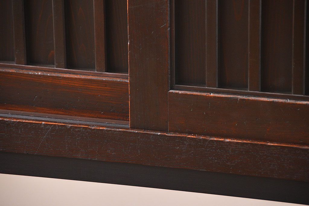 アンティーク家具　古民具・骨董　脚付き!六尺　水屋箪笥サイドボード