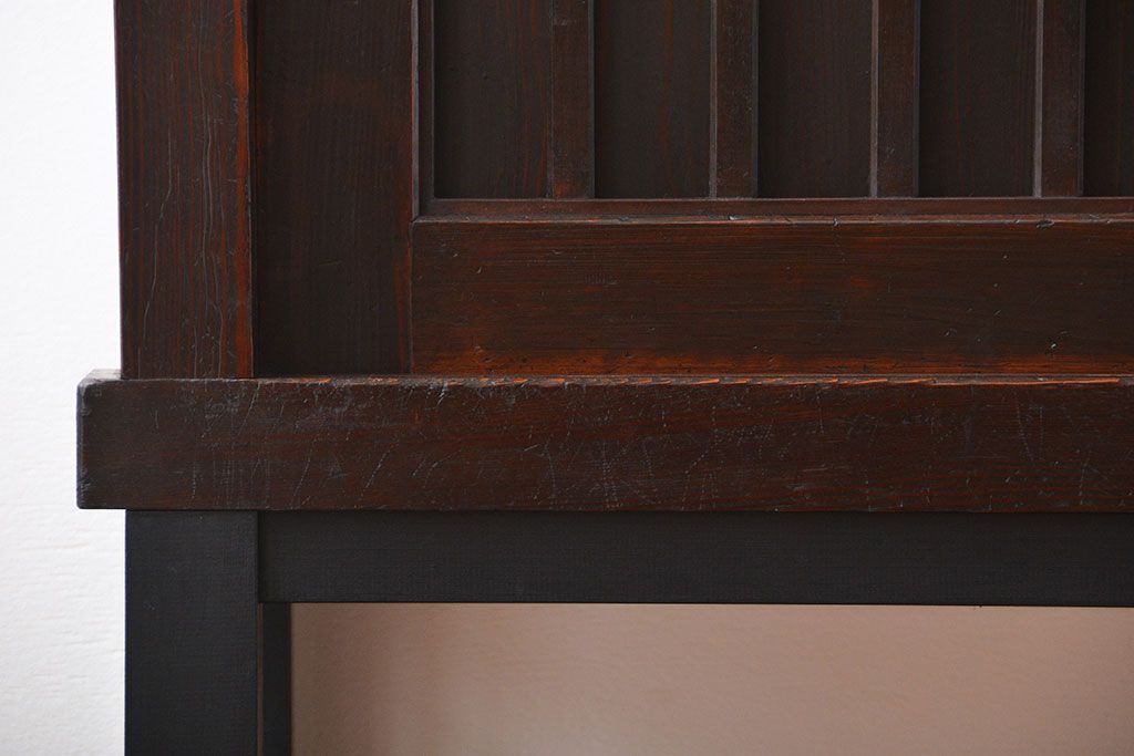 アンティーク家具　古民具・骨董　脚付き!六尺　水屋箪笥サイドボード