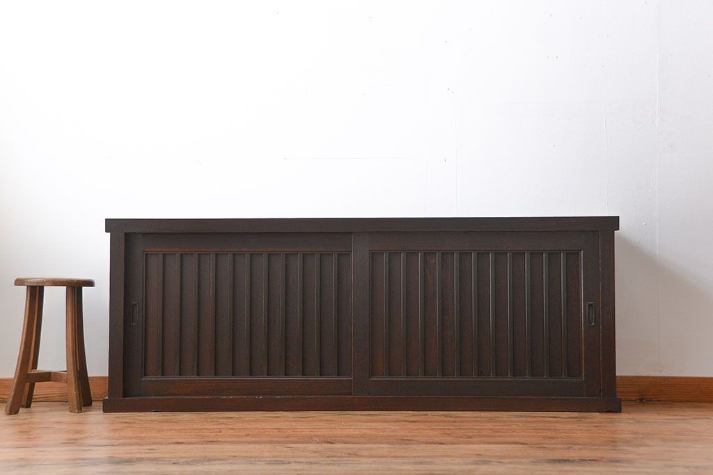 アンティーク家具　古民具・骨董　和モダンスタイル　六尺水屋箪笥サイドボード