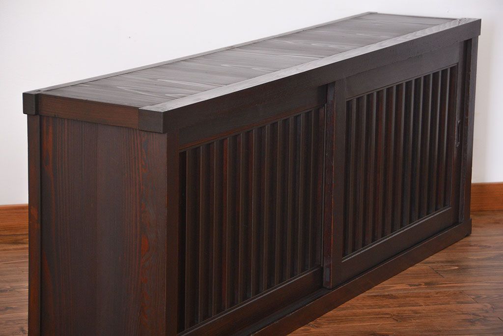 アンティーク家具　古民具・骨董　和モダンスタイル　六尺水屋箪笥サイドボード