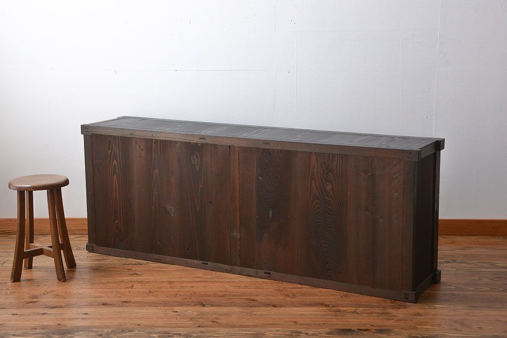 アンティーク家具　古民具・骨董　和モダンスタイル　六尺水屋箪笥サイドボード