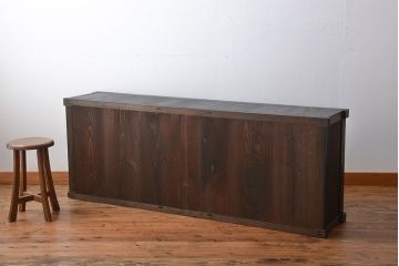 アンティーク家具　古民具・骨董　和モダンスタイル　六尺水屋箪笥サイドボード