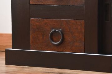 アンティーク家具　古民具・骨董　水屋箪笥ローボード(テレビ台、キャビネット、収納棚)