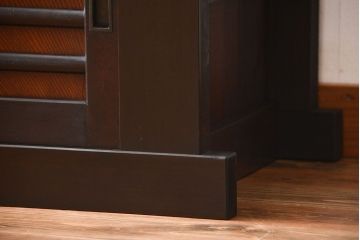 アンティーク家具　古民具・骨董　水屋箪笥ローボード(テレビ台、キャビネット、収納棚)