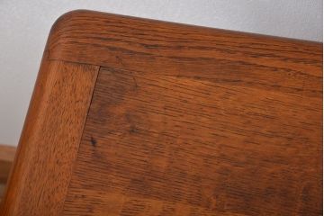ヴィンテージ家具　イギリスビンテージ　オーク材　片袖机