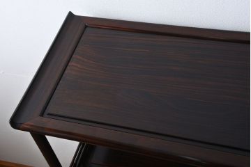 アンティーク家具　古民具・骨董　黒檀材の茶棚(飾り棚)