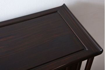 アンティーク家具　古民具・骨董　黒檀材の茶棚(飾り棚)