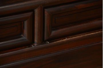 アンティーク家具　古民具・骨董　黒檀材の茶棚(飾り棚)