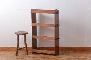 レトロ家具　昭和レトロ　楔(くさび)式 本棚
