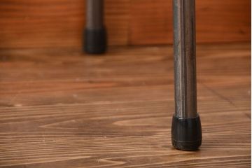アンティーク家具　アンティーク 天板一枚板!古材を使った鉄脚テーブル(2)
